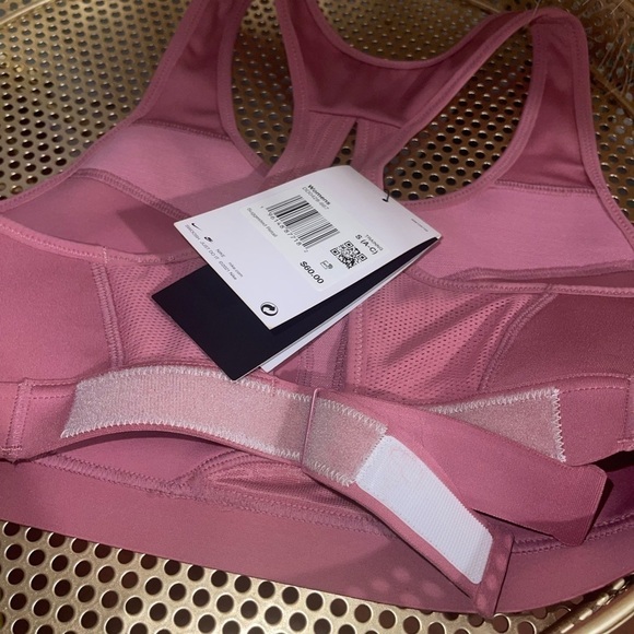 Nike Swoosh Sports Bra, Pink, Size Small - Picture 8 of 8